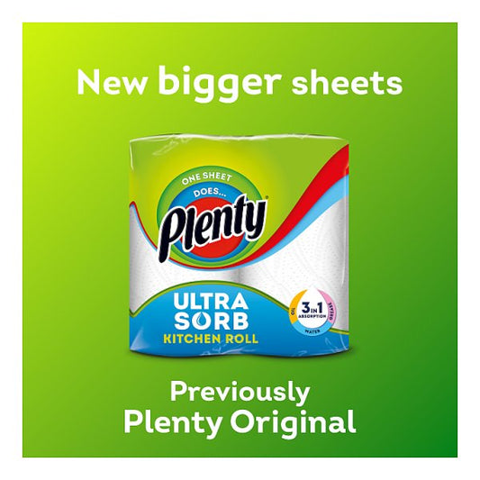Plenty Ultrasorb Kitchen Roll 1 × 6 Rolls