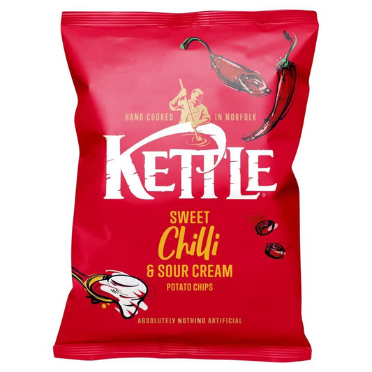 Kettle Sweet Chilli & Sour Cream Crisps 12 × 80g
