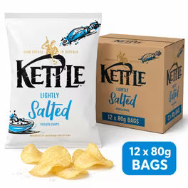 Kettle Lightly Salted Crisps 12 × 80g