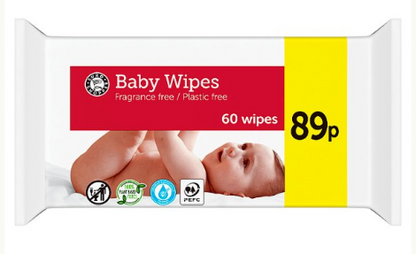 Euro Shopper Baby Wipes – 60 × 10 Packs (600 Wipes)