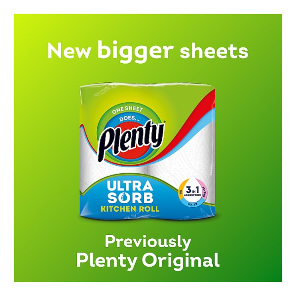 Plenty Ultrasorb Kitchen Roll 1 × 6 Rolls