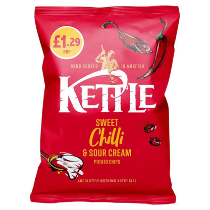 Kettle Sweet Chilli & Sour Cream Crisps 12 × 80g